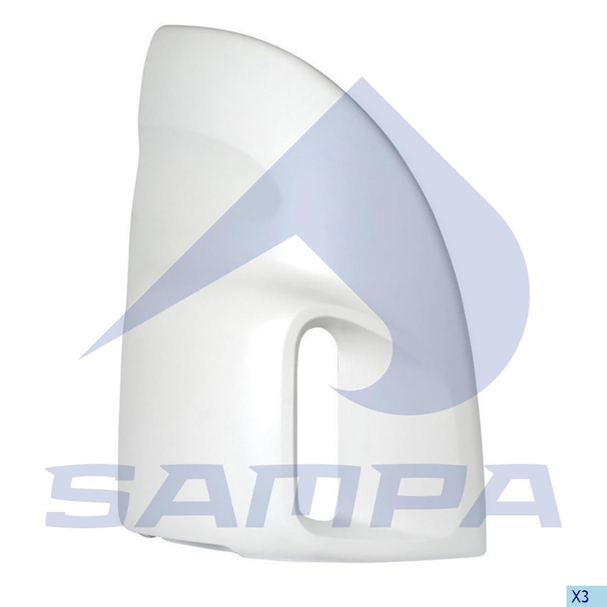 Air Deflector, Cab Corner Air Deflector, Cab Corner