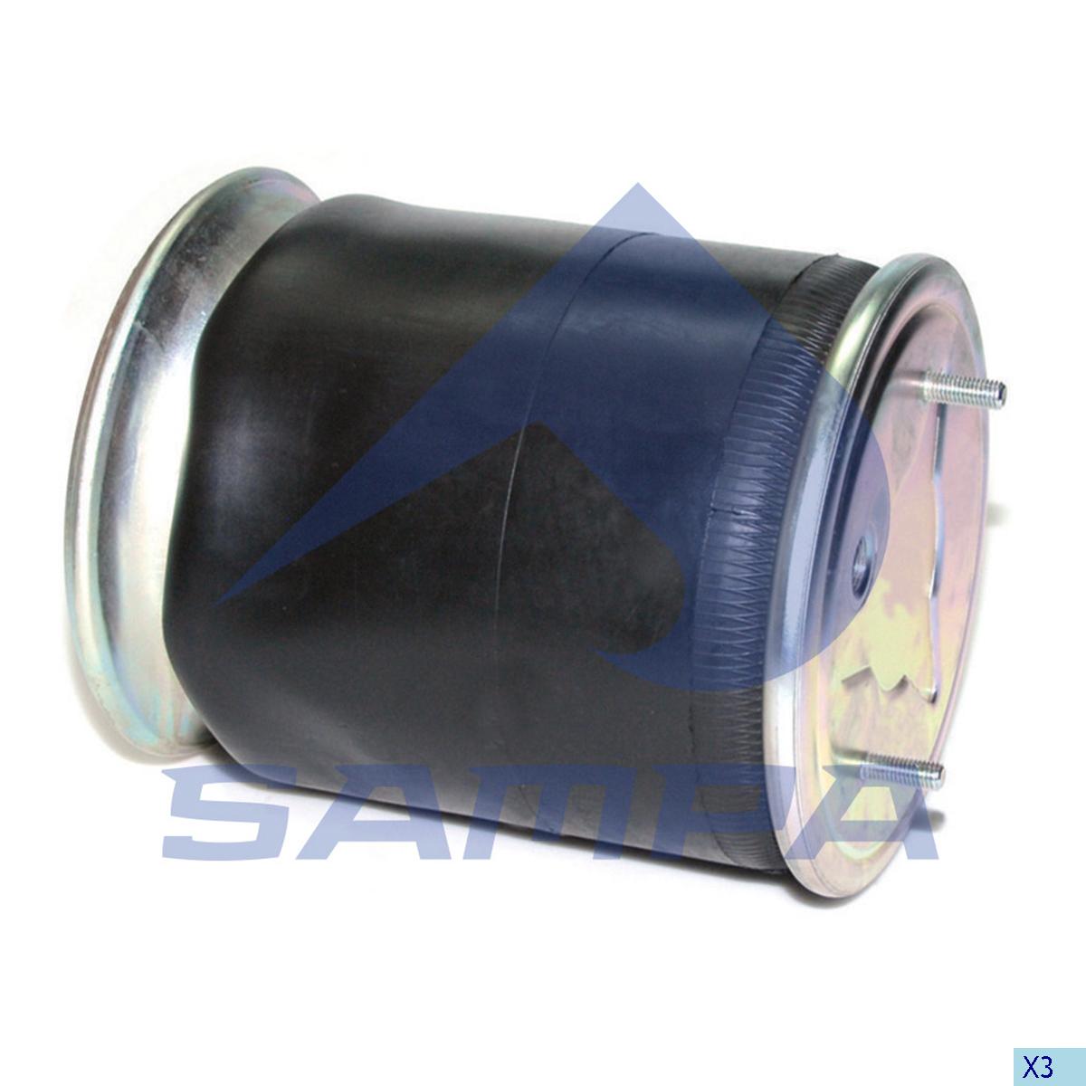 Пневморессора в сборе со стальным стак