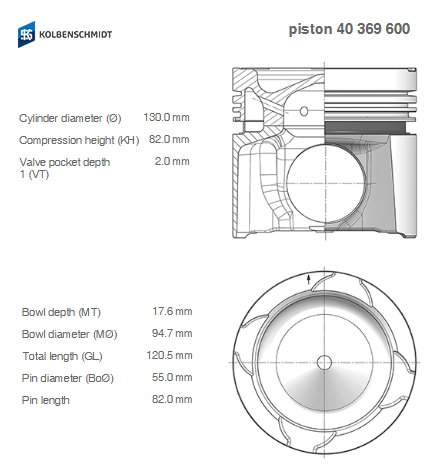 PISTON DAF 130,00