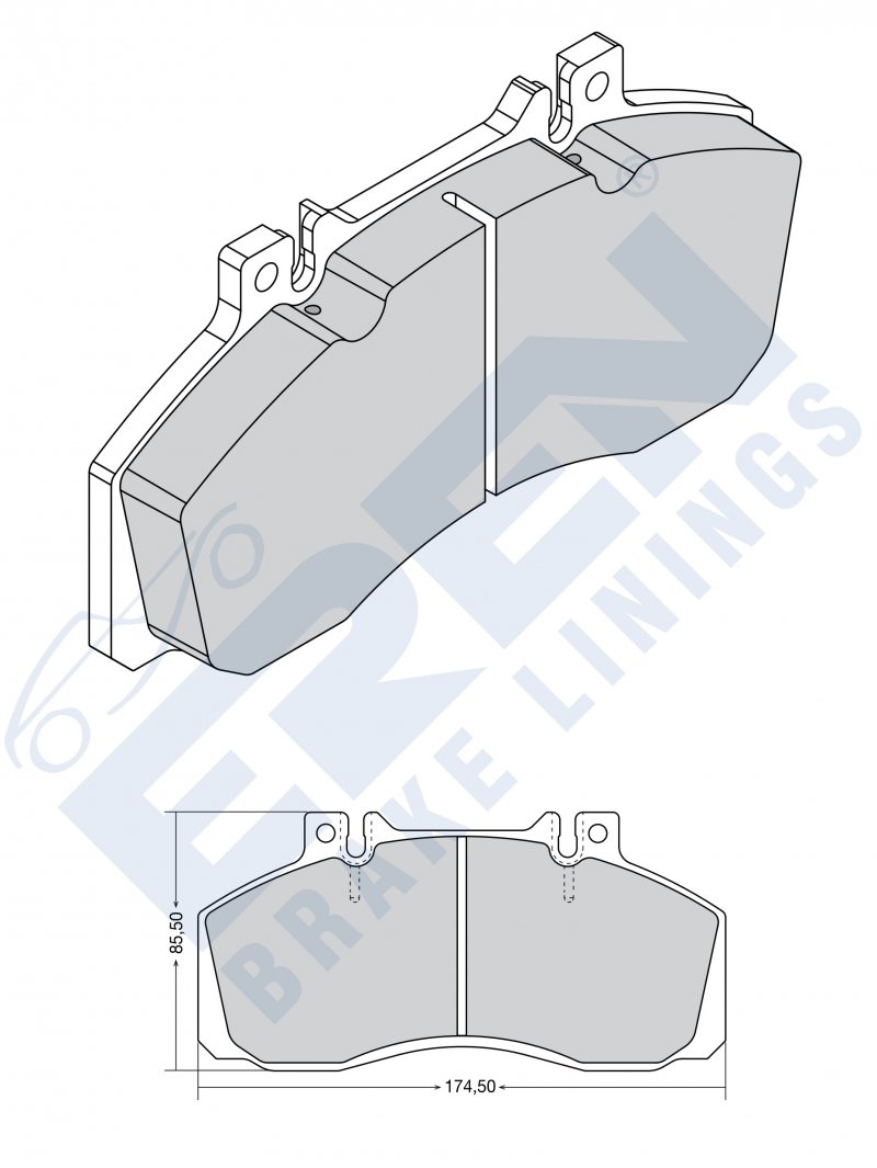 Cv disc brake pads