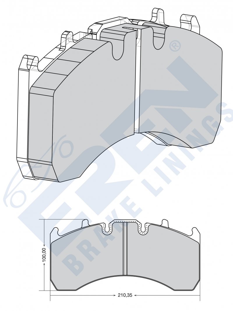 Cv disc brake pads