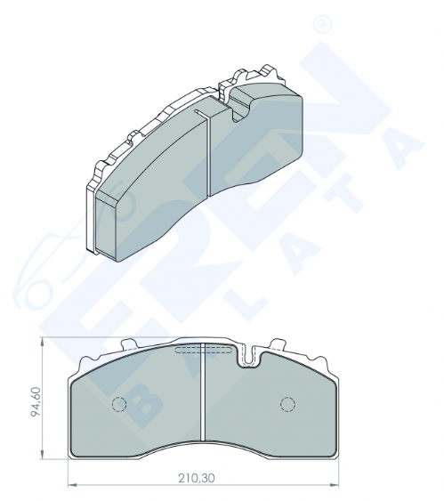 Cv disc brake pads