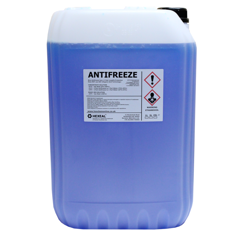 ანტიფრიზი ლურჯი 20L HEXOL ANTIFREEZE CONCENTRATED BLUE