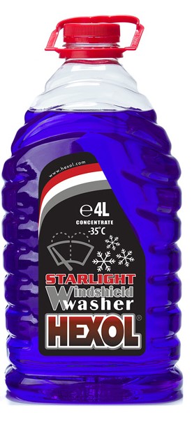 მინის საწმენდი სითხე HEXOL STARLIGHT CONCENTRATE 4L