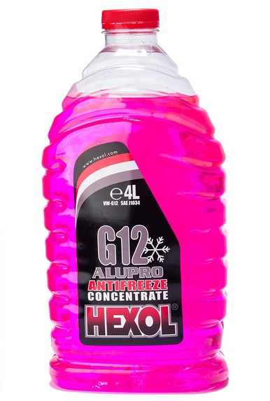 ანტიფრიზი წითელი 4L HEXOL ANTIFREEZE CONCENTRATED RED