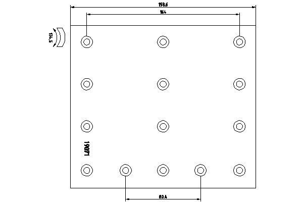 სამუხრუჭე საფენი VOLVO 200mm 19071180008