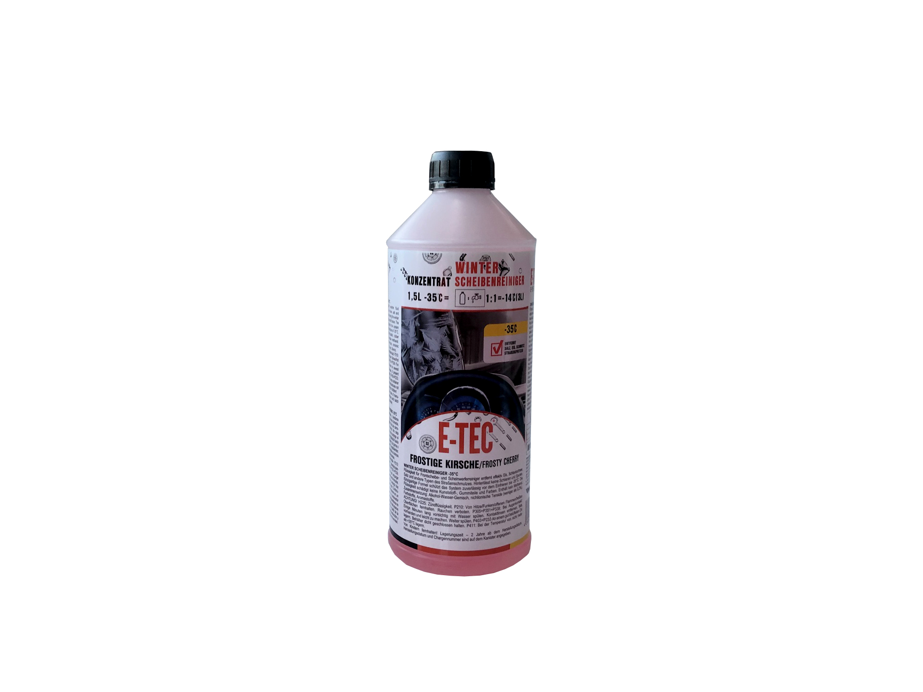 მინის საწმენდი სითხე ზამთრის E-TEC Frosty cherry 1.5ლ კან 1.340კგ