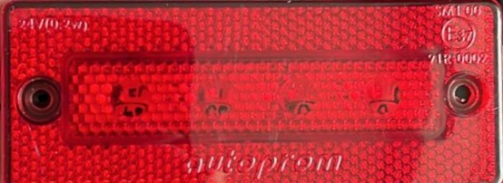 გაბარიტი   გვერდითი  LED  წითელი     RED