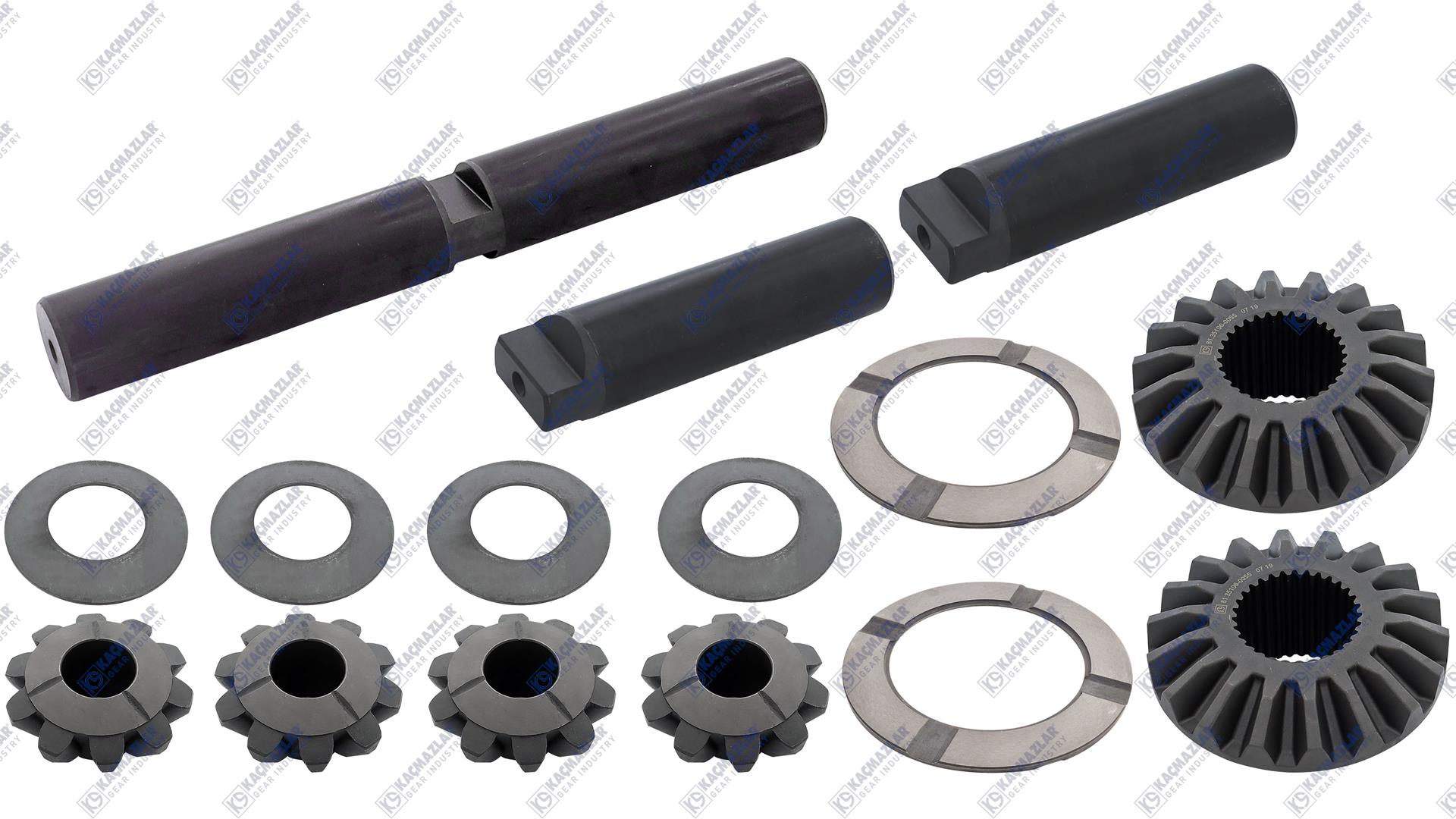 ა/მ ხიდის კბილანების კომპლექტი (DIFFERANTIAL GEAR KIT, 81.35107-6026, 81.35107-6043)