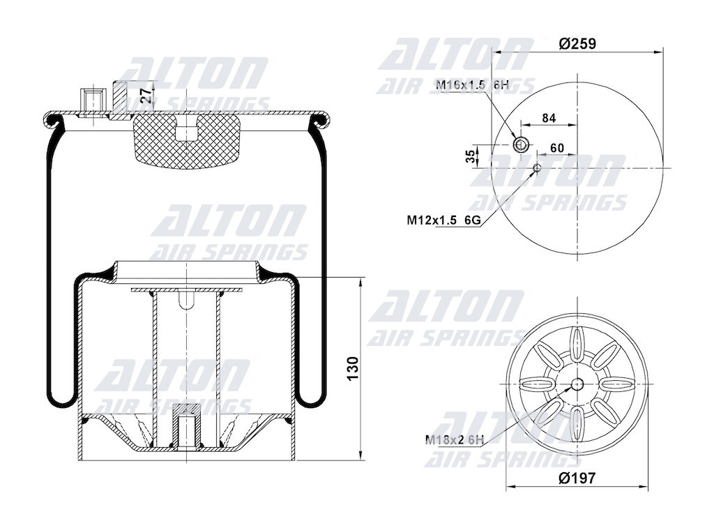 პნევმობალიში 4884 N1P06 (კომპლ)