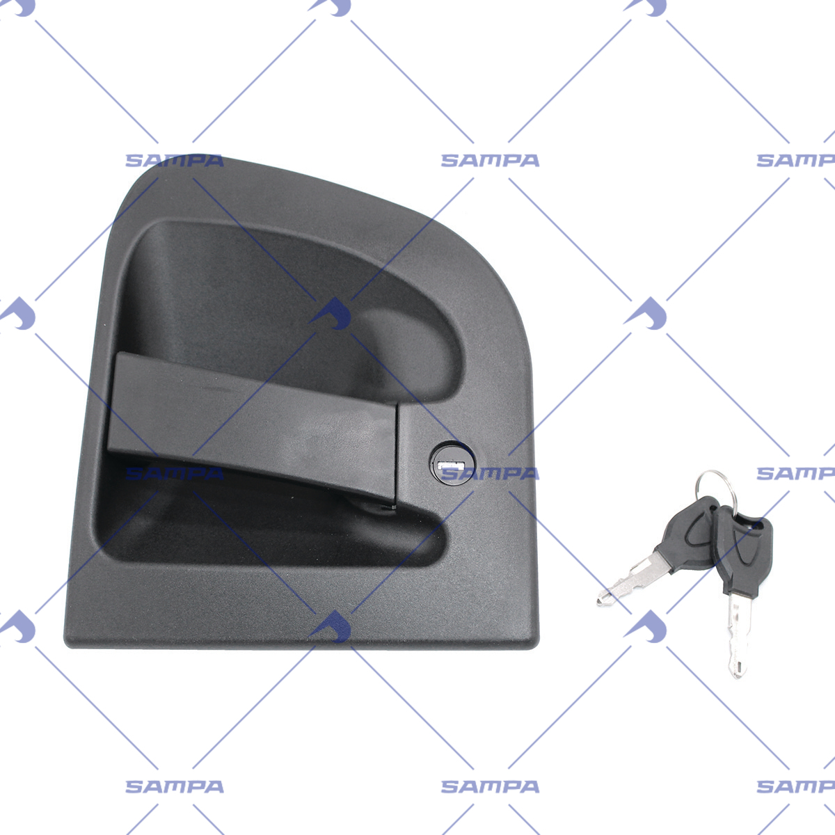 კარის სახელური მარცხენა (გასაღებით)