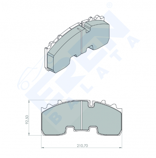 Cv disc brake pads